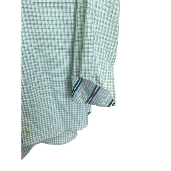 Tailorbyrd Men's 2XL Green Check Long Sleeve Button-Down Shirt Casual - Picture 3 of 7